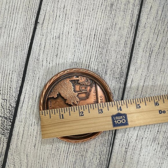 Porte St-Louis Quebec Plaque Copper Relic 4" Wall Plaque - Picture 5 of 5